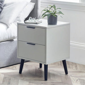 Alba 2 Drawer Bedside - Living with Luxury