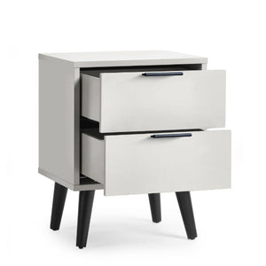 Alba 2 Drawer Bedside - Living with Luxury