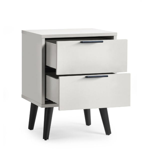 Alba 2 Drawer Bedside - Living with Luxury