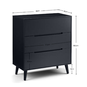 Alicia 3 Drawer Chest - Living with Luxury