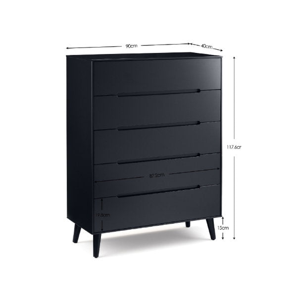 Alicia 5 Drawer Chest - Living with Luxury