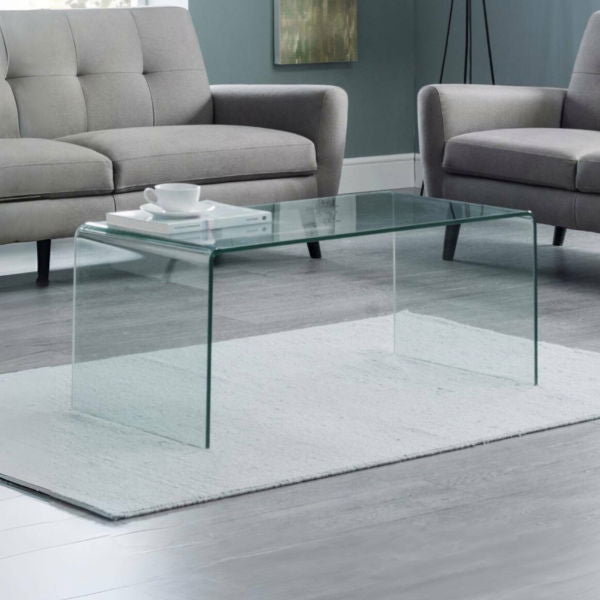 Amalfi Bent Glass Coffee Table - Living with Luxury