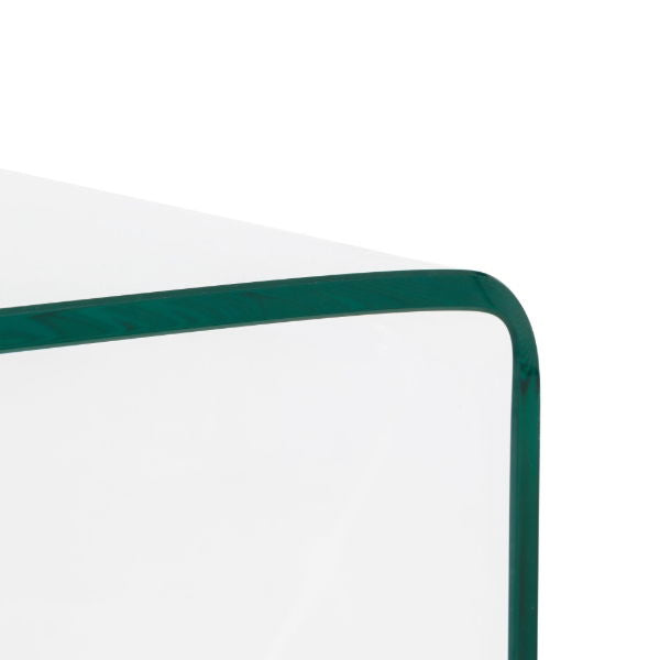Amalfi Bent Glass Console Table - Living with Luxury