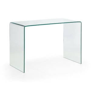 Amalfi Bent Glass Desk - Living with Luxury