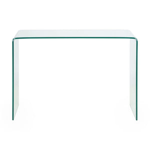 Amalfi Bent Glass Desk - Living with Luxury