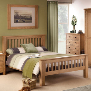 Shaker Style Oak Bed Frame - Living with Luxury