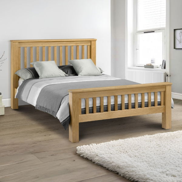 Shaker Style Oak Bed Frame - Living with Luxury
