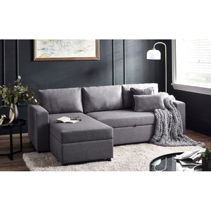 Angel Sofa Bed – Light Grey Linen - Living with Luxury