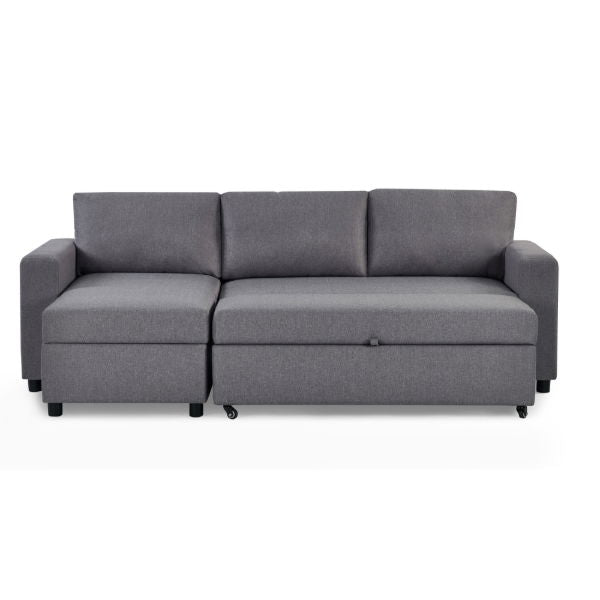 Angel Sofa Bed – Light Grey Linen - Living with Luxury