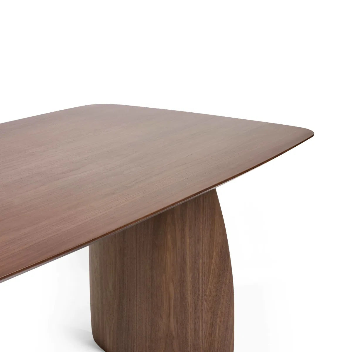Walnut Dining Table with Curved Legs