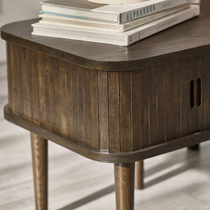 Arya Side Table – Dark Oak Effect - Living with Luxury