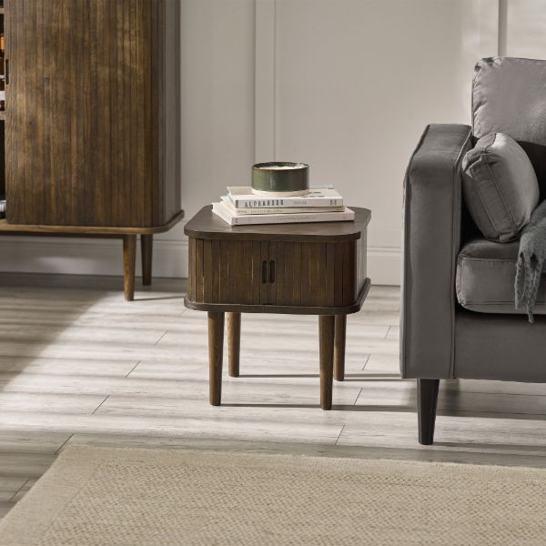 Arya Side Table – Dark Oak Effect - Living with Luxury