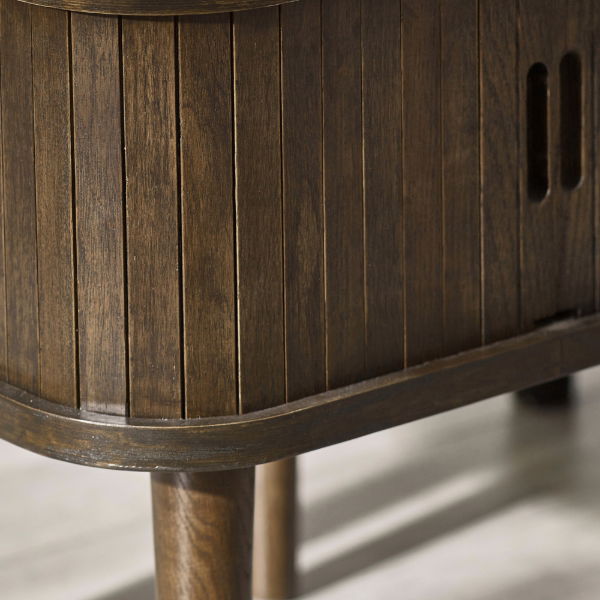 Arya Side Table – Dark Oak Effect - Living with Luxury