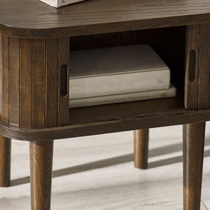 Arya Side Table – Dark Oak Effect - Living with Luxury