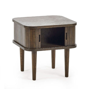 Arya Side Table – Dark Oak Effect - Living with Luxury
