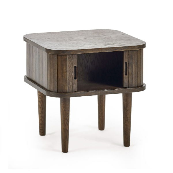 Arya Side Table – Dark Oak Effect - Living with Luxury