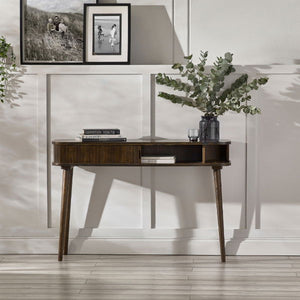 Arya Console Table – Dark Oak Effect - Living with Luxury