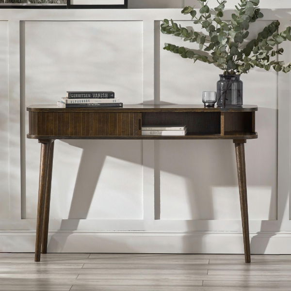 Arya Console Table – Dark Oak Effect - Living with Luxury