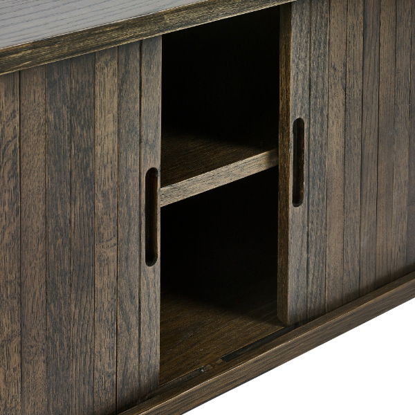 Arya Media Unit – Dark Oak Effect - Living with Luxury