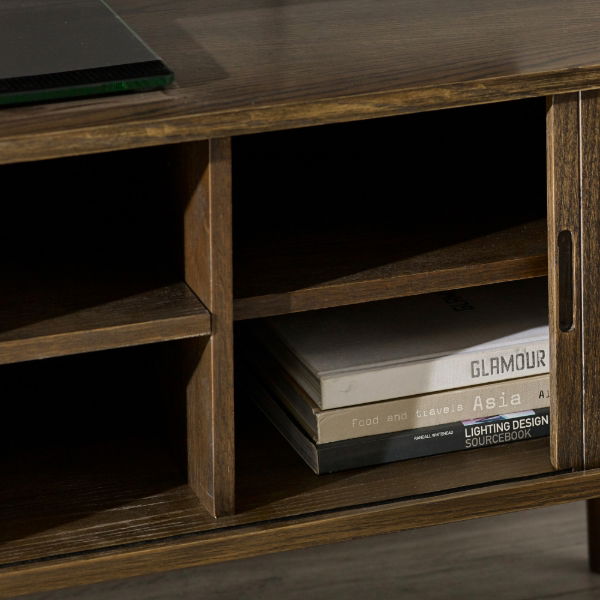 Arya Media Unit – Dark Oak Effect - Living with Luxury