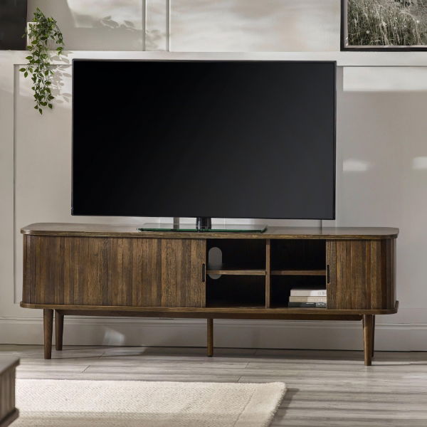 Arya Media Unit – Dark Oak Effect - Living with Luxury