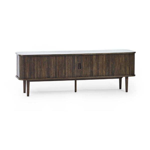 Arya Media Unit – Dark Oak Effect - Living with Luxury