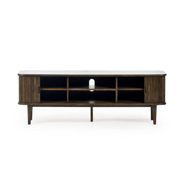 Arya Media Unit – Dark Oak Effect - Living with Luxury