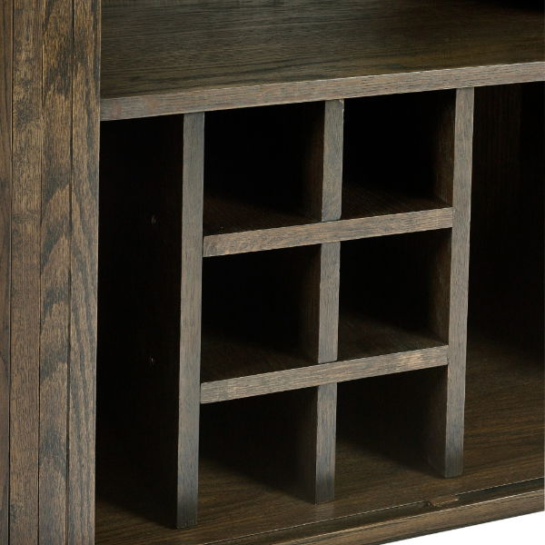 Arya Wine Cabinet – Dark Oak Effect - Living with Luxury