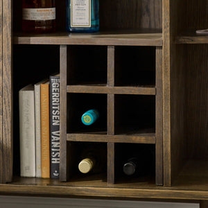 Arya Wine Cabinet – Dark Oak Effect - Living with Luxury