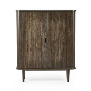 Arya Wine Cabinet – Dark Oak Effect - Living with Luxury