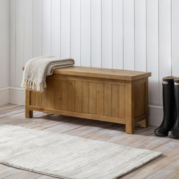 Aspen Storage Bench – Reclaimed Pine - Living with Luxury