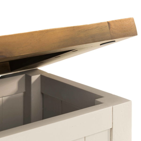 Aspen Storage Bench – Grey Wash - Living with Luxury