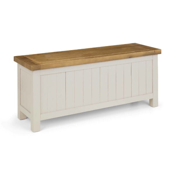Aspen Storage Bench – Grey Wash - Living with Luxury