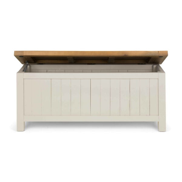 Aspen Storage Bench – Grey Wash - Living with Luxury