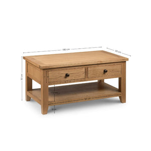 Astoria Coffee Table – Waxed Oak - Living with Luxury