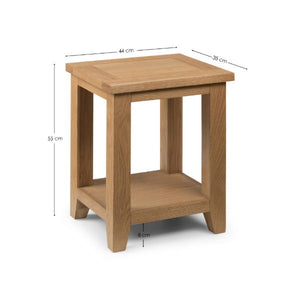 Astoria Lamp Table – Waxed Oak - Living with Luxury
