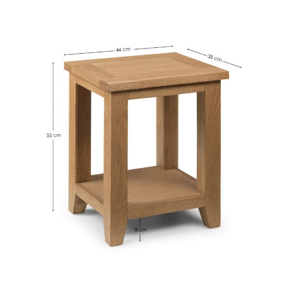 Astoria Lamp Table – Waxed Oak - Living with Luxury