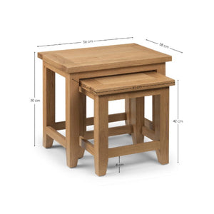 Astoria Nest of Tables – Waxed Oak - Living with Luxury
