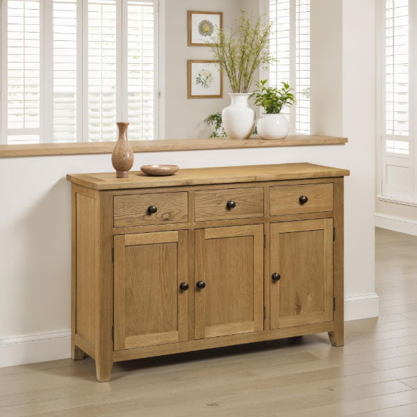 Astoria Sideboard – Waxed Oak - Living with Luxury