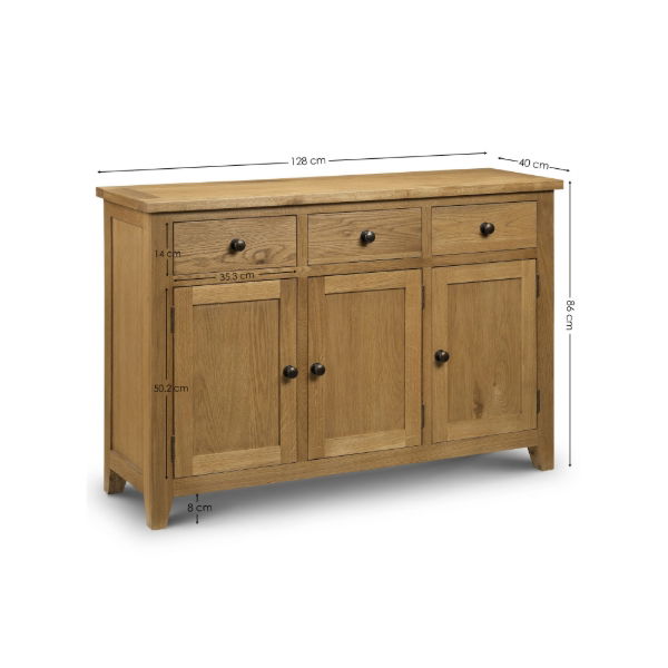 Astoria Sideboard – Waxed Oak - Living with Luxury