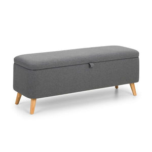 Astrid Blanket Box – Grey Linen - Living with Luxury