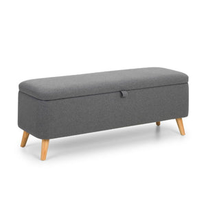 Astrid Blanket Box – Grey Linen - Living with Luxury