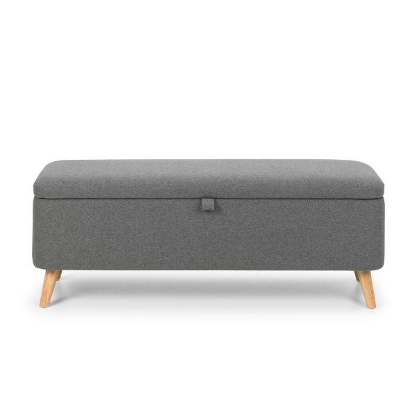 Astrid Blanket Box – Grey Linen - Living with Luxury