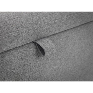 Astrid Blanket Box – Grey Linen - Living with Luxury