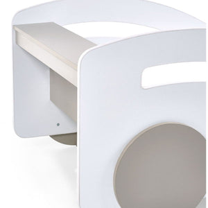 Atlantis Car Bed – White &amp; Taupe - Living with Luxury
