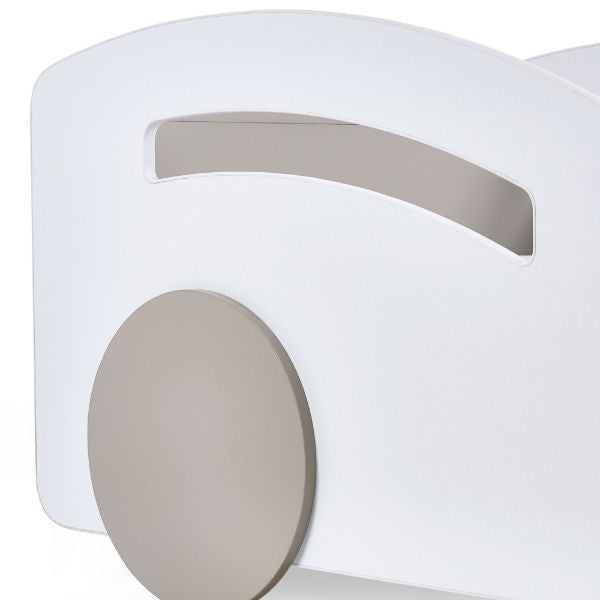 Atlantis Car Bed – White &amp; Taupe - Living with Luxury