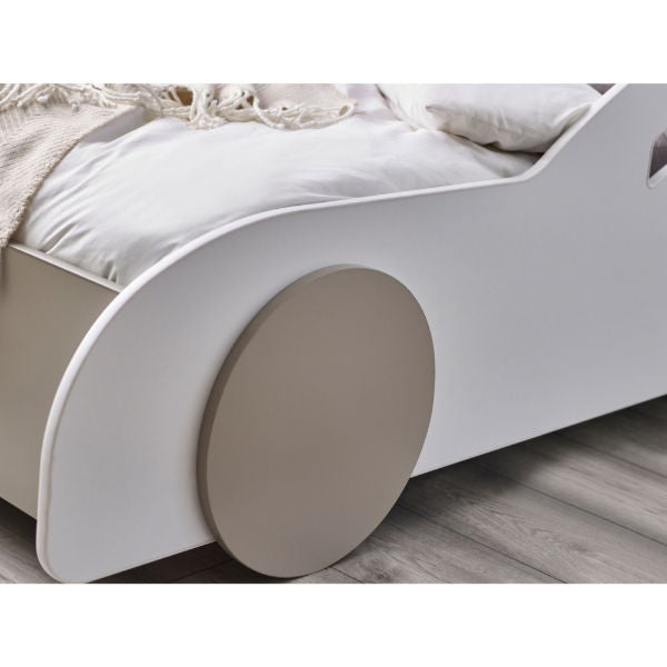 Atlantis Car Bed – White &amp; Taupe - Living with Luxury