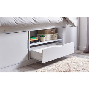 Atom Low Sleeper Bed – White - Living with Luxury