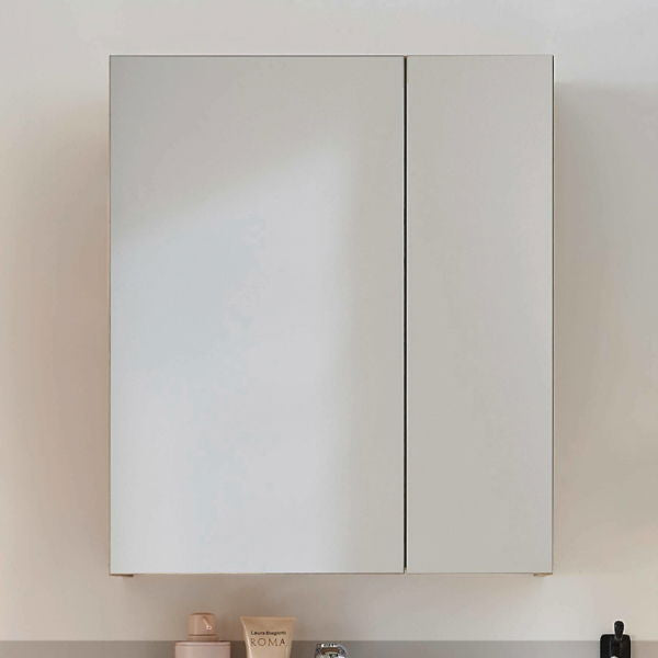 Austin Mirrored Bathroom Cabinet – Natural Wood - Living with Luxury