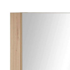 Austin Mirrored Bathroom Cabinet – Natural Wood - Living with Luxury